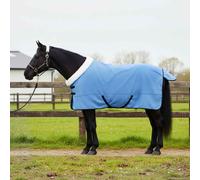 vidaXL Coperta per Cavalli Aqua Completo 135 cm Felpa in pile