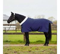 vidaXL Coperta per Cavalli Blu navy 105 cm Felpa in pile