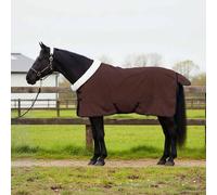 vidaXL Coperta per Cavalli Marrone Scuro Completo 125 cm Felpa in pile