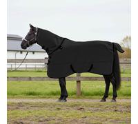 vidaXL Coperta per Cavalli Nero Poliestere