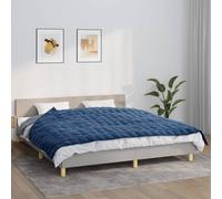 vidaXL Coperta Ponderata Blu 155x220 cm 11 kg Tessuto