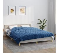 vidaXL Coperta Ponderata Blu 200x225 cm 9 kg Tessuto