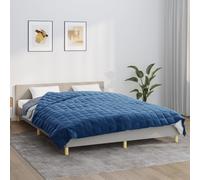 vidaXL Coperta Ponderata Blu 220x235 cm 15 kg Tessuto