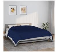VIDAXL - Coperta Ponderata Blu 220x260 cm 15 kg Tessuto