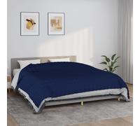 vidaXL Coperta Ponderata Blu 235x290 cm 11 kg Tessuto
