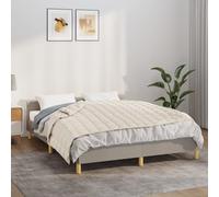 vidaXL Coperta Ponderata Crema Chiaro 137x200 cm 10 kg Tessuto