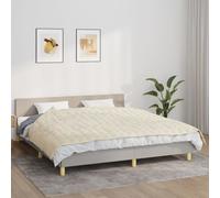 vidaXL Coperta Ponderata Crema Chiaro 155x220 cm 11 kg Tessuto