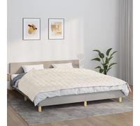 vidaXL Coperta Ponderata Crema Chiaro 155x220 cm 7 kg Tessuto