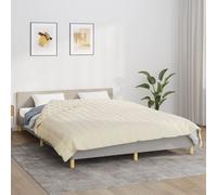 vidaXL Coperta Ponderata Crema Chiaro 200x220 cm 9 kg Tessuto