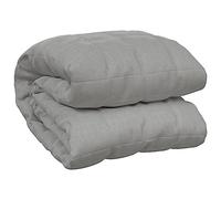 vidaXL Coperta Ponderata Grigia 120x180 cm 9 kg Tessuto, coperta pesante, coperta calmante, coperta per l'ansia, coperta, coperta trapuntata