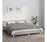 vidaXL Coperta Ponderata Grigia 155x220 cm 11 kg Tessuto