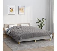vidaXL Coperta Ponderata Grigia 220x235 cm 11 kg Tessuto