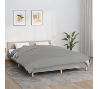 vidaXL Coperta Ponderata Grigia 220x235 cm 15 kg Tessuto