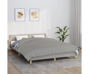 vidaXL Coperta Ponderata Grigia 220x240 cm 11 kg Tessuto