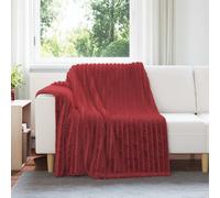 vidaXL Coperta Rosso Bordeaux 200 x 150 cm Panno