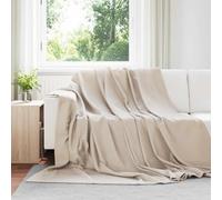 vidaXL Coperte da Pile 24 pcs Beige 240 x 220 cm Panno