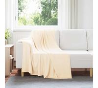 vidaXL Coperte da Pile 24 pcs Crema 170 x 130 cm Panno