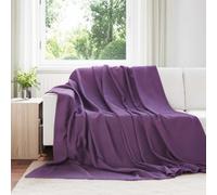 vidaXL Coperte da Pile 24 pcs Viola 240 x 220 cm Panno