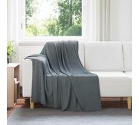 vidaXL Coperte da Pile 24 PCS Grigio Scuro 170 x 130 cm Panno, Plaid Morbido, Fleece Leggero e Resistente, Decorazione per Interni, Caldo per Divano, Ideale per Coccolarsi a Casa
