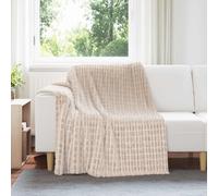 vidaXL Coperte da Pile 6 pcs Beige 200 x 150 cm Panno