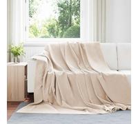 vidaXL Coperte da Pile 6 pcs Beige 240 x 270 cm Panno