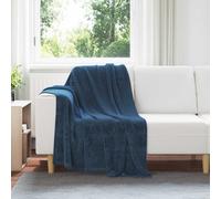 vidaXL Coperte da Pile 6 pcs Blu navy 130 x 150 cm Panno