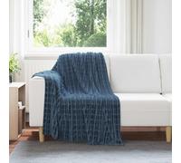 vidaXL Coperte da Pile 6 pcs Blu navy 150 x 130 cm Panno