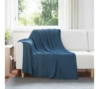 vidaXL Coperte da Pile 6 pcs Blu navy 200 x 150 cm Panno