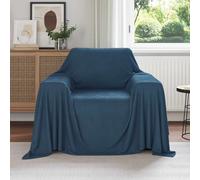 vidaXL Coperte da Pile 6 pcs Blu navy 210 x 140 cm Panno