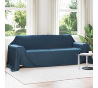 vidaXL Coperte da Pile 6 pcs Blu navy 350 x 270 cm Panno