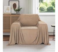 vidaXL Coperte da Pile 6 pcs Cammello 210 x 140 cm Panno