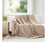 vidaXL Coperte da Pile 6 pcs Cammello 270 x 240 cm Panno