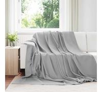 vidaXL Coperte da Pile 6 pcs Grigio 240 x 220 cm Panno