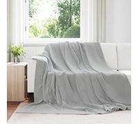 vidaXL Coperte da Pile 6 pcs Grigio 240 x 270 cm Panno
