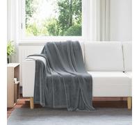 vidaXL Coperte da Pile 6 pcs Grigio scuro 130 x 150 cm Panno