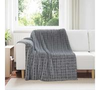 vidaXL Coperte da Pile 6 pcs Grigio scuro 200 x 150 cm Panno