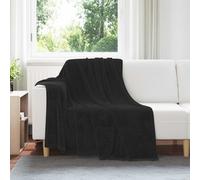 vidaXL Coperte da Pile 6 pcs Nero 150 x 200 cm Panno