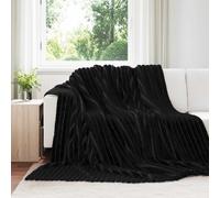 vidaXL Coperte da Pile 6 pcs Nero 240 x 220 cm Panno