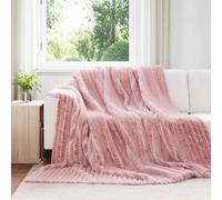 vidaXL Coperte da Pile 6 pcs Rosa 240 x 220 cm Panno