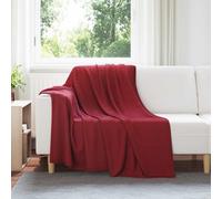 vidaXL Coperte da Pile 6 pcs Rosso Bordeaux 200 x 150 cm Panno