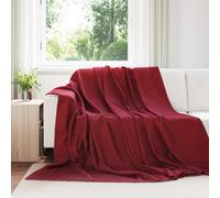 vidaXL Coperte da Pile 6 pcs Rosso Bordeaux 270 x 240 cm Panno