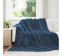 vidaXL Coperte da Pile 6 pz Blu navy 270 x 240 cm 9.21 kg Panno