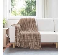 vidaXL Coperte da Pile 6 pz Cammello 150 x 130 cm 2.75 Panno
