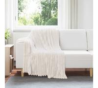 vidaXL Coperte da Pile 6 pz Crema 150 x 130 cm 2.85 Panno