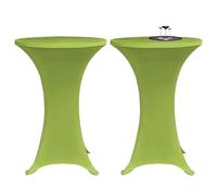 vidaXL Copertura Elastica per Tavolo 2 pezzi 70 cm Verde