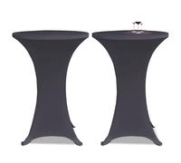vidaXL Copertura Elastica per Tavolo 70 cm Antracite 2 pz