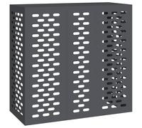 vidaXL Copertura per condizionatore d'Aria Antracite 110 x 50 x 105 cm, Copertura per Condizionatore, Rettangolare, Design Moderno, Protezione Resistente per Esterni, Accessori Casa