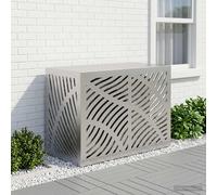 vidaXL Copertura per condizionatore d'aria Argento 100 x 50 x 70 cm