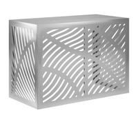 vidaXL Copertura per condizionatore d'aria Argento 100 x 50 x 70 cm