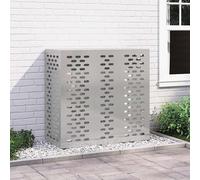 vidaXL Copertura per condizionatore d'aria Argento 110 x 50 x 105 cm